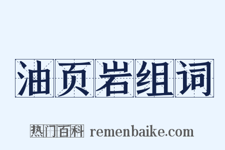 油页岩组词是什么意思的图片
